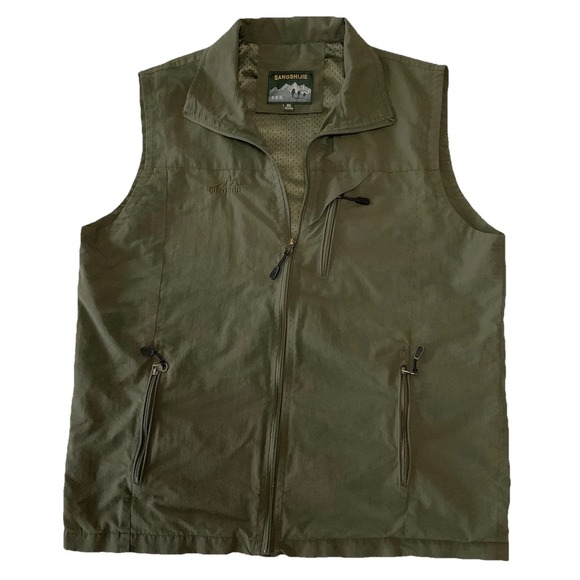 Sangshijie Other - Fishing Vest Sangshijie Outdoor Classic 1902 Mesh Lining Green Photography 3XL